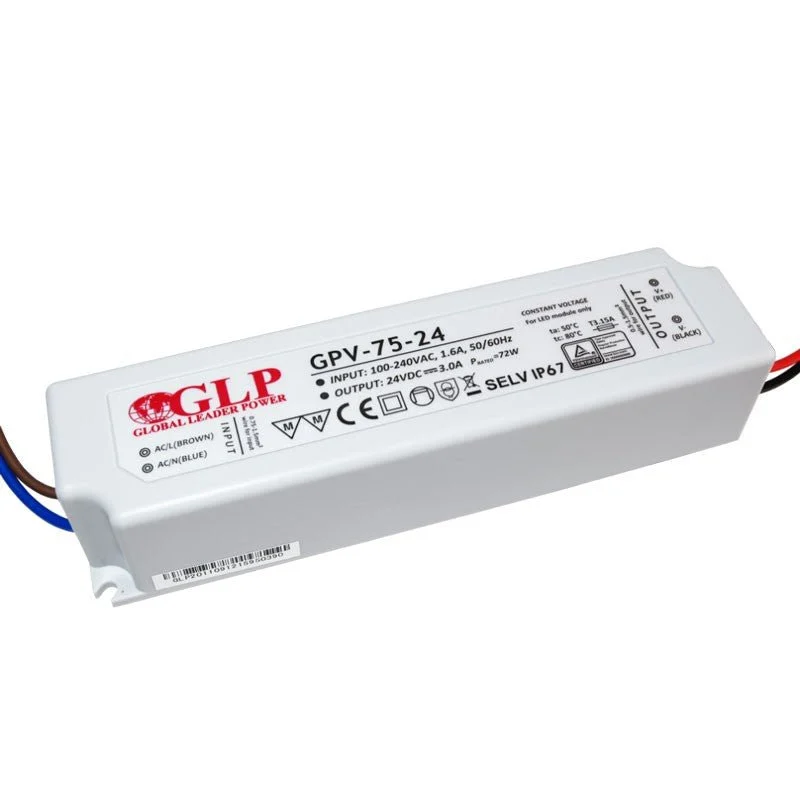 Fuente de alimentación estanca 24V DC - 75W - IP67 - GLP