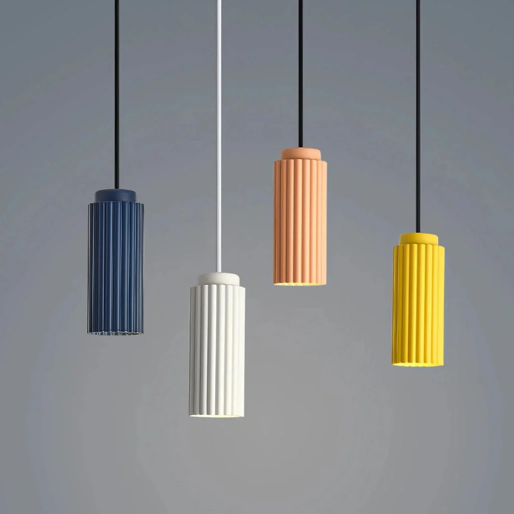 Lámpara Nordica Colgante LED de Estilo Morandi con Altura Regulable para Comedor