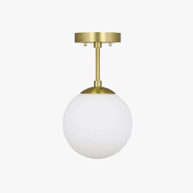 Valentina Vintage Bola LED Vidrio Lámpara de Techo Dorada/Negra
