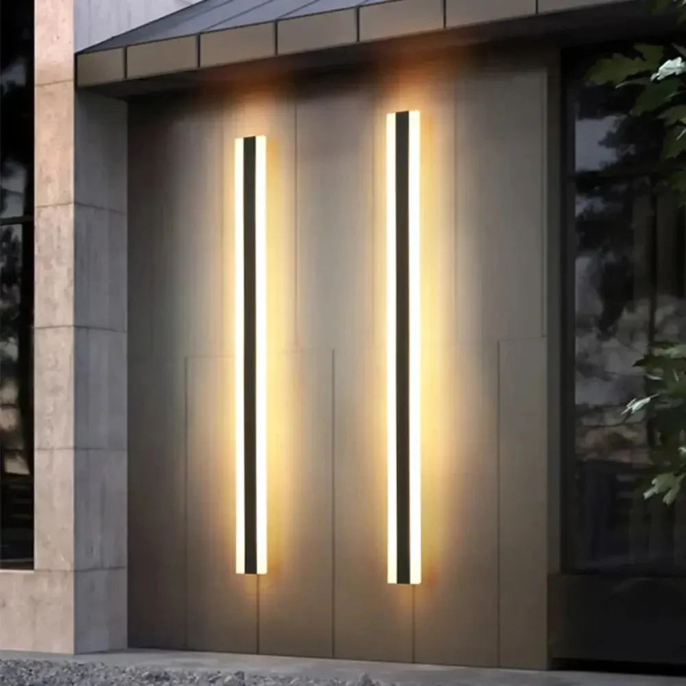 VetraLux - Lámpara de Pared Negro LED Resistente para Exteriores IP65 Blanco Cálido 3000K