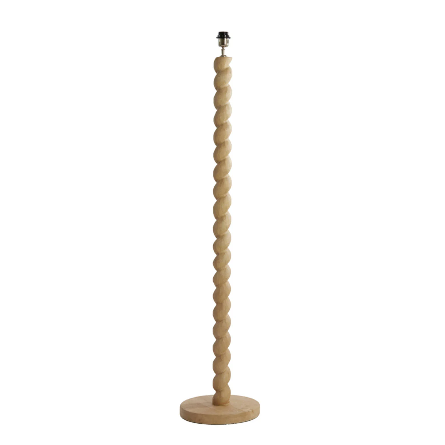 Base de lámpara de madera en forma de espiral Light & Living Nanno