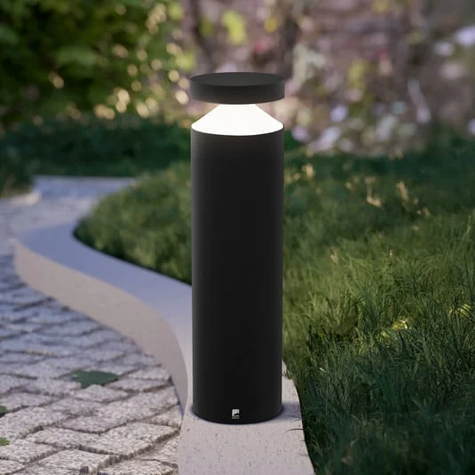 Hermosa farola LED Melzo en negro