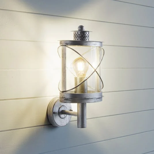 Aplique de exterior Hilburn 1, pantalla decorativa