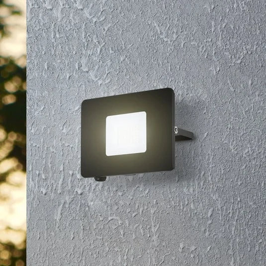 Foco de exterior LED Faedo 3 en negro, 30W
