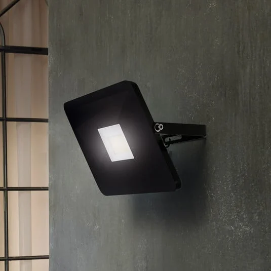 Foco de exterior LED Faedo 3 en negro, 50W