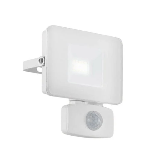 Foco de exterior LED Faedo 3, sensor, blanco, 10W