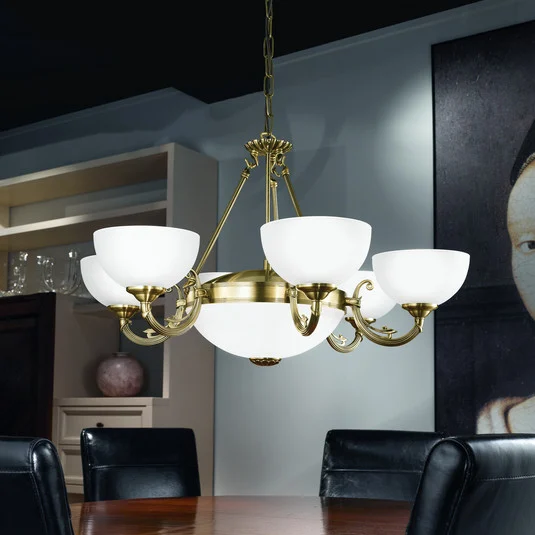Lámpara colgante Savy, 8 luces