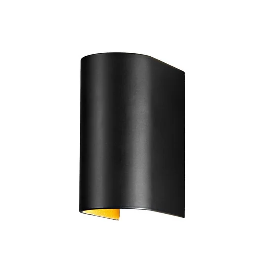 Egger DLS Aplique de pared LED Feeling, negro-dorado