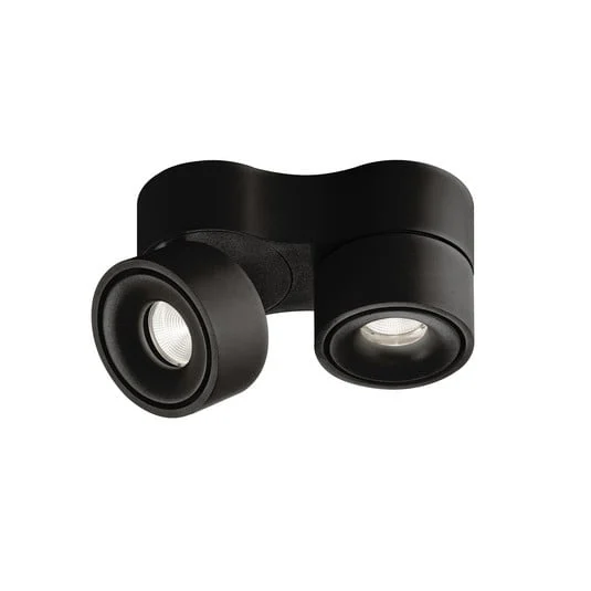 Egger DLS Downlight LED Clippo Duo, negro, 2.700 K