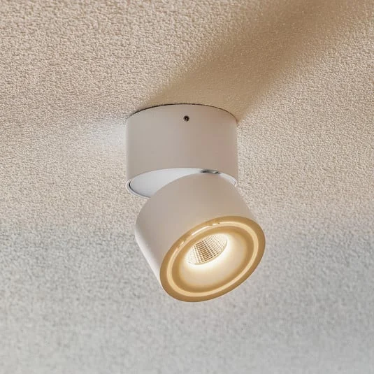Egger Clippo S foco de techo LED, blanco