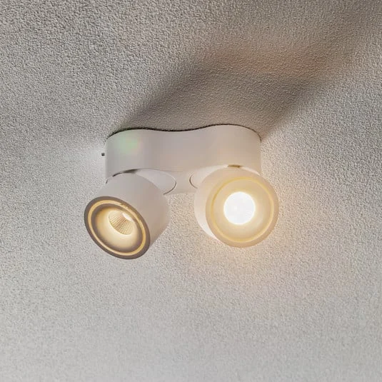 Egger Clippo S Duo foco de techo LED blanco 3.000K