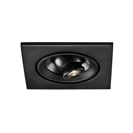 Egger DLS foco empotrable Riga Zooom, angular, negro, 2700K