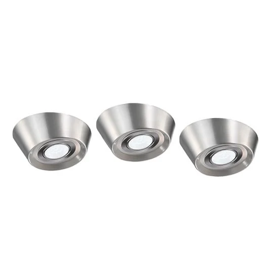 Set de 3 lámparas LED bajo mueble PAL CF, 12 cm Ø
