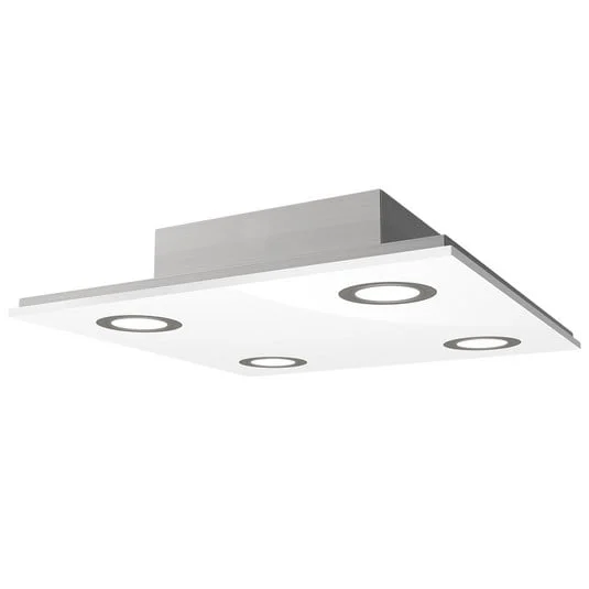 Lámpara LED de techo Pano cuadrangular, blanco