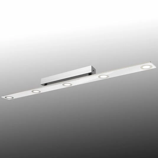 Lámpara LED de techo Pano alargada, blanco