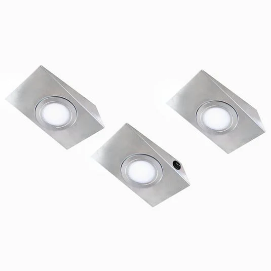 3 ud LED bajo mueble Keili, interruptor de 2 pasos