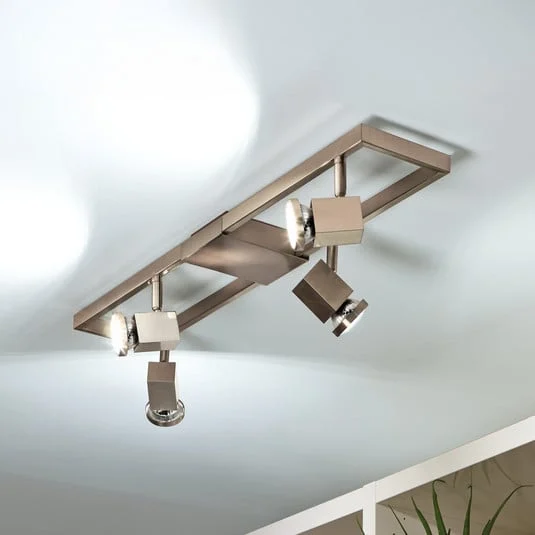 Foco LED de techo Zeraco de 4 llamas