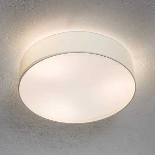 Lámpara de techo Pasteri, blanca, 57 cm