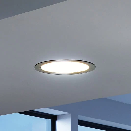 EGLO connect Lámpara empotrable LED Fueva-C, Ø 22,5 cm, níquel