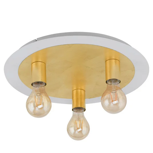 Plafón LED Passano 3 luces oro