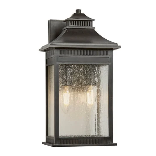 Aplique de exterior Livingston medium, alto 35,6cm