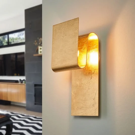 Escale Fold - lámpara de pared con pan de oro