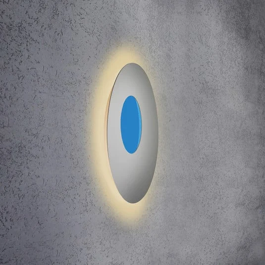 Escale Blade Open aplique LED RGBW plata Ø59cm