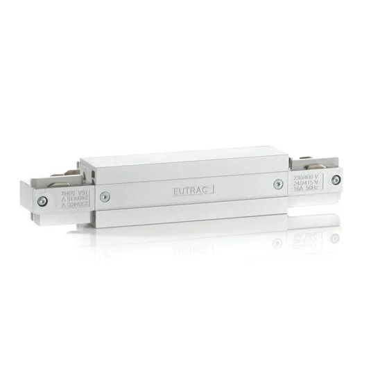 Conector Eutrac I con opción de alimentación, plata