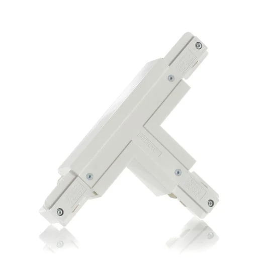 Conector en T instalación tierra exterior Link blanco izquierdo