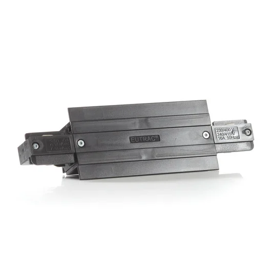 Conector Eutrac I para carril de instalación, negro