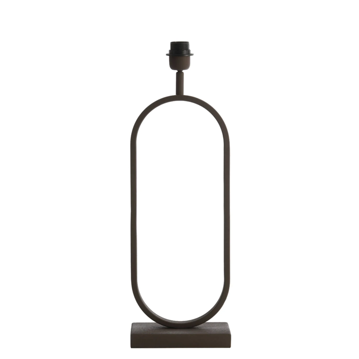 Base de lámpara marrón en forma ovalada Light & Living Jamiri