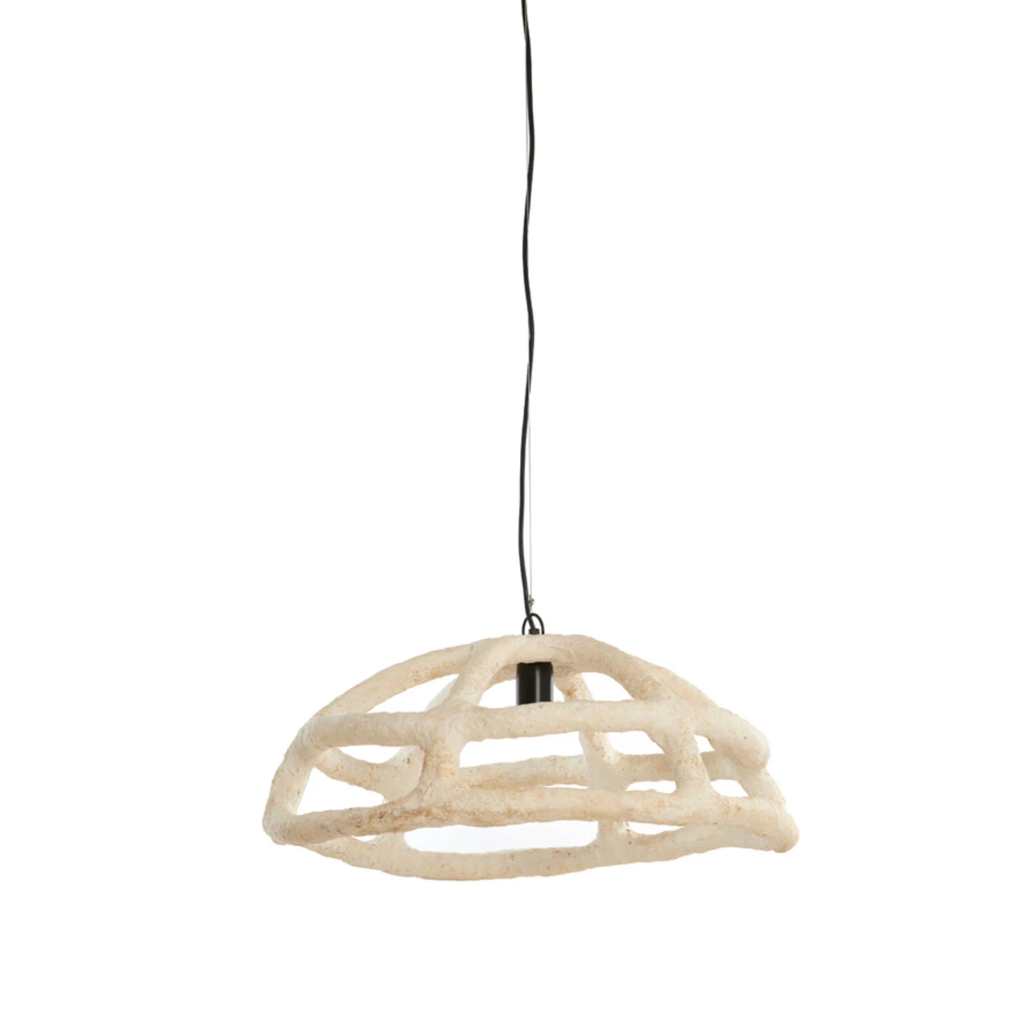 Lámpara colgante beige calada Light & Living Porila