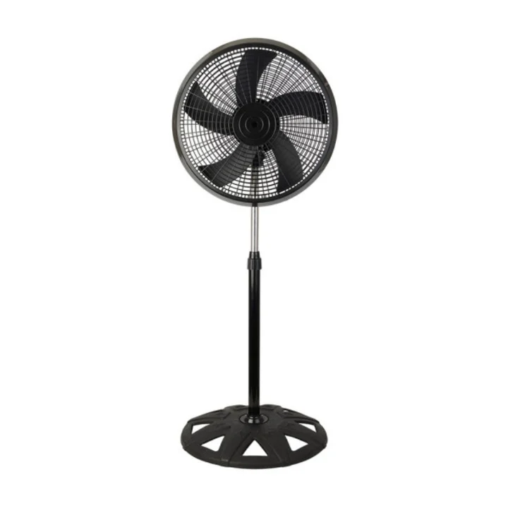 Ventilador de Pie Negro 65W Metal / Policarbonato Motor AC
