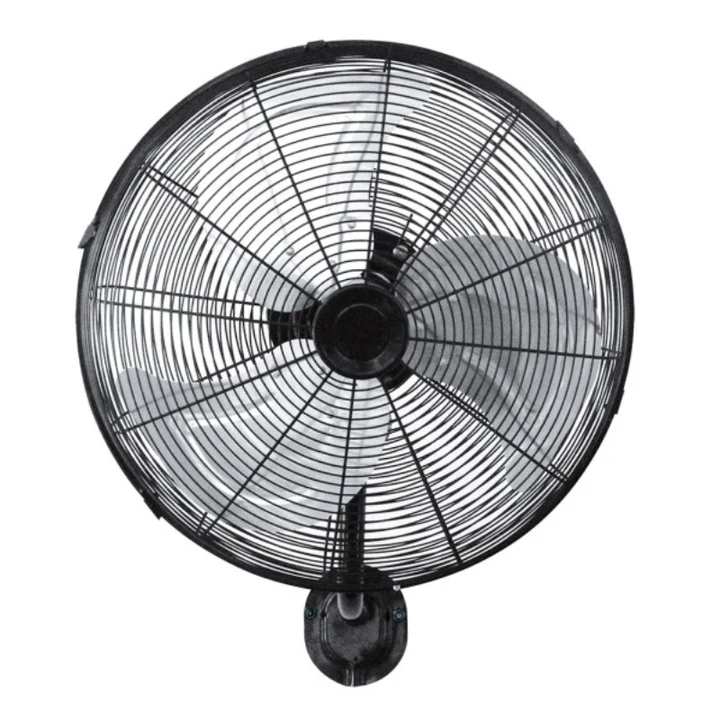 Ventilador de Pared Negro / Plata 90W Metal / Aluminio Motor AC