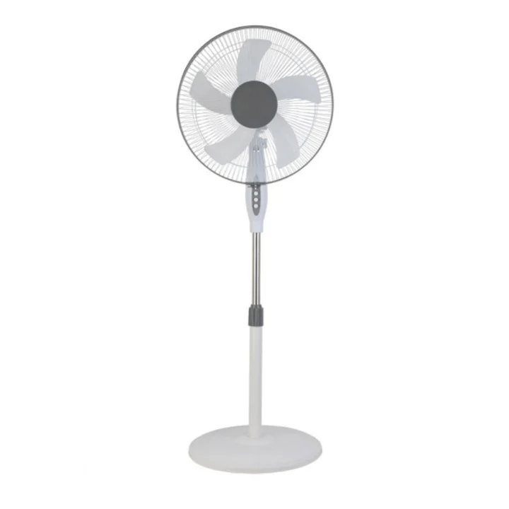 Ventilador de Pie Blanco / Gris 45W Aluminio / Policarbonato Motor AC