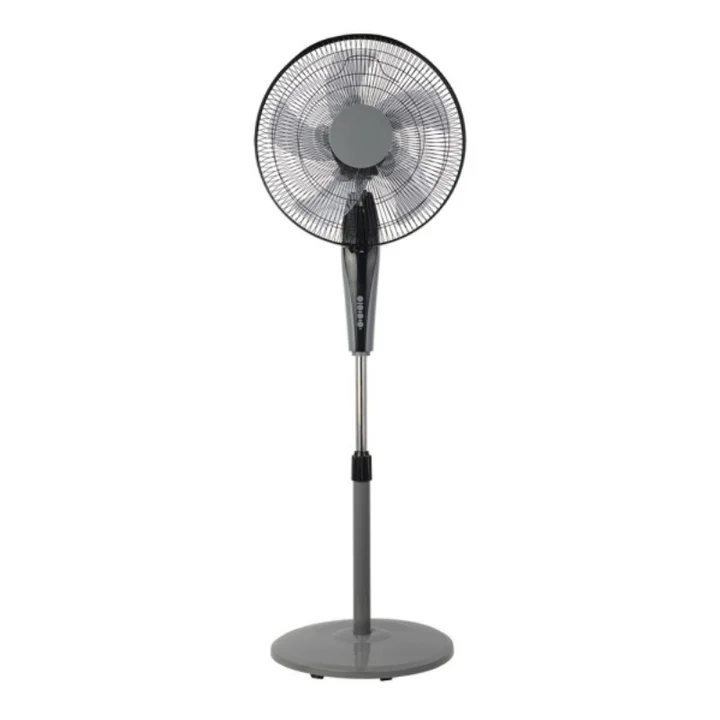Ventilador de Pie Negro / Gris 55W Aluminio / ABS / Policarbonato Motor AC con  y Mando a Distancia incluido