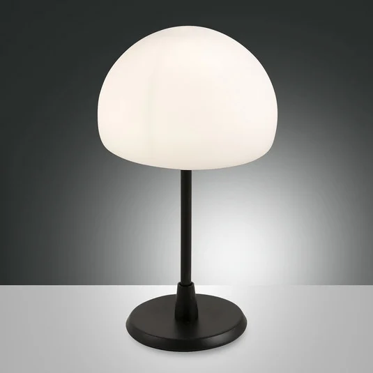 Lámpara de mesa LED Gaia, atenuador táctil, negro