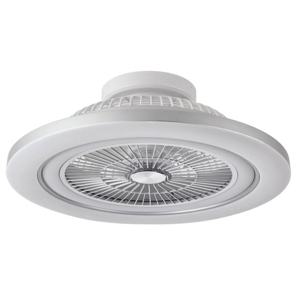 Ventilador de Techo LED Níquel 72W  Metal / ABS / Policarbonato Motor DC con Temporizador Mando a Distancia Palas Retráctiles  Verano e Invierno