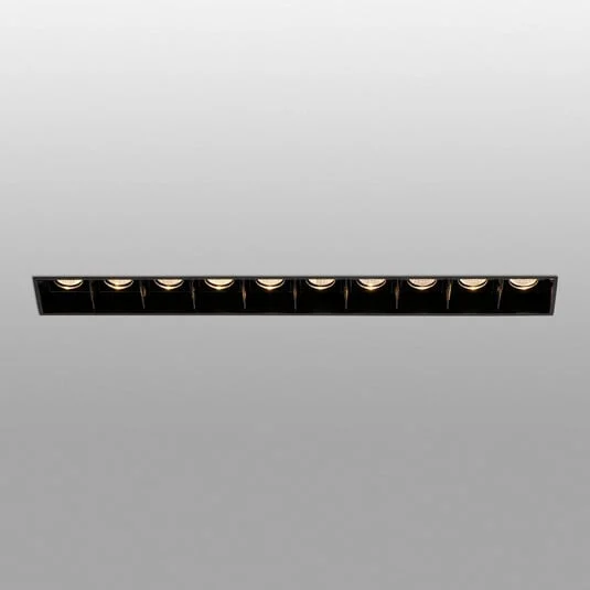 Lámpara empotrada LED Troop Trimless, 10 luces