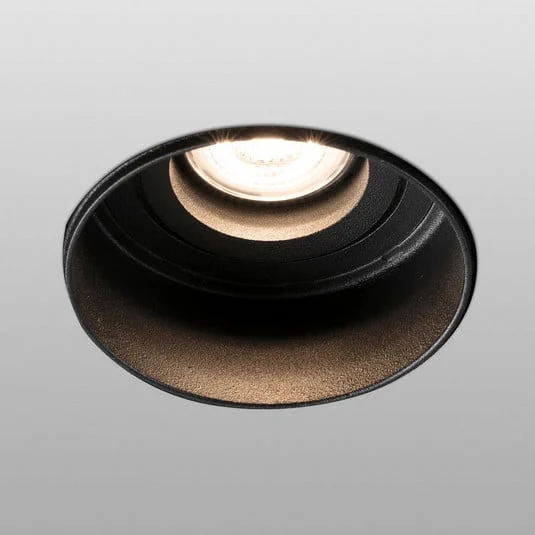 Foco empotrado Hyde 1 luz redondo giratorio negro