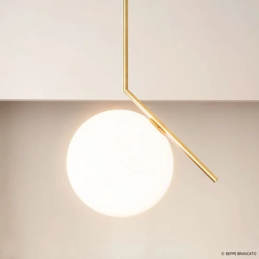 FLOS IC S2 lámpara colgante de diseño, latón