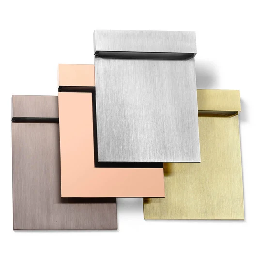 FLOS Real Matter Lámpara de pared LED empotrable IP65 bronce
