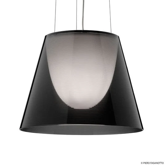 Lámpara colgante FLOS KTribe S2, gris humo