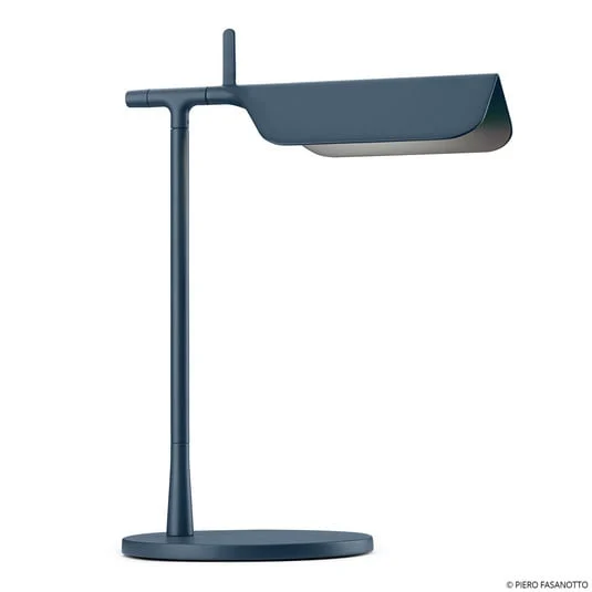 Lámpara de mesa LED FLOS Tab T, azul mate