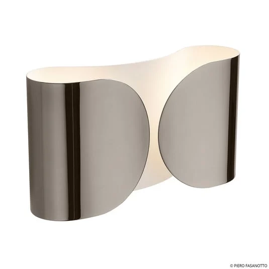 Aplique de pared FLOS Foglio, negro-níquel