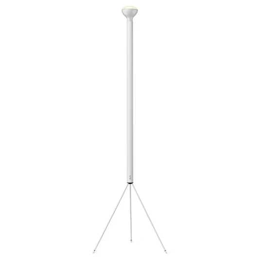 Lámpara de pie FLOS Luminator, blanca, altura 189 cm, metal