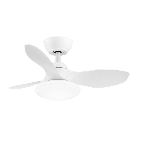 Ventilador de Techo LED Blanco 36W  Metal / ABS / Policarbonato Motor DC con Temporizador Mando a Distancia Palas Retráctiles  Verano e Invierno