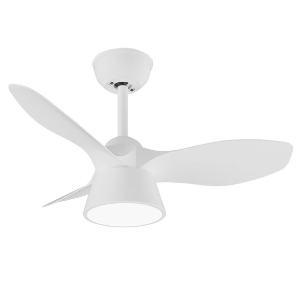 Ventilador de Techo LED Blanco 36W Metal / ABS / Policarbonato Motor DC con Temporizador Mando a Distancia Palas Retráctiles  Verano e Invierno