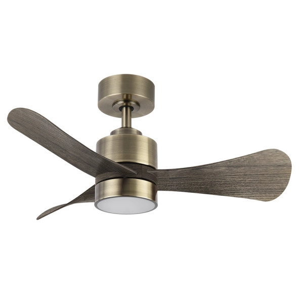 Ventilador de Techo LED Cuero / Roble 18W  Metal / ABS / Policarbonato Motor DC con Temporizador Mando a Distancia Palas Retráctiles  Verano e Invierno