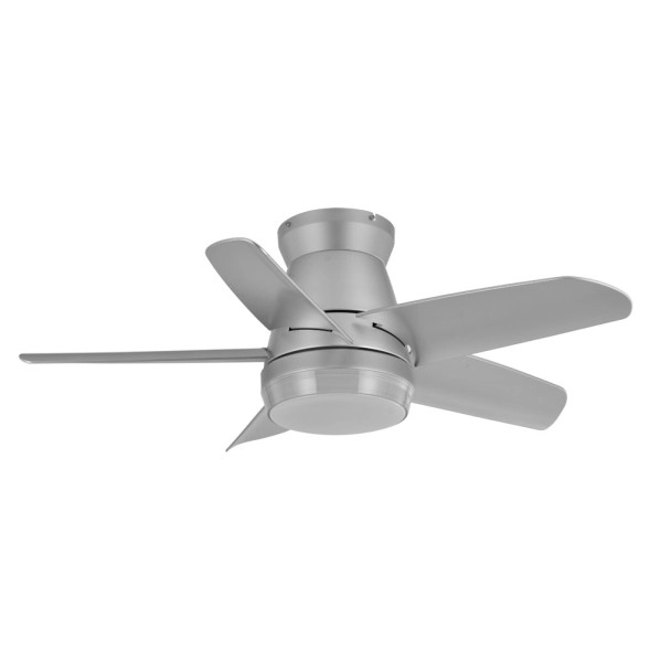 Ventilador de Techo LED Plata 24W  Metal / ABS / Policarbonato Motor DC con Temporizador Mando a Distancia Palas Retráctiles  Verano e Invierno
